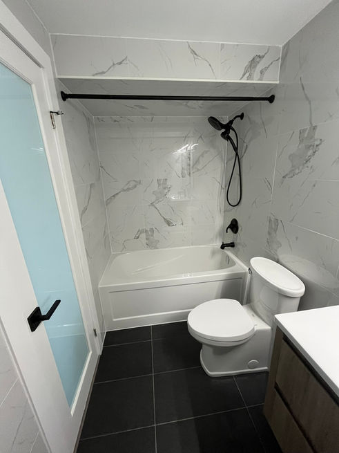 after picture of a bathroom renovation