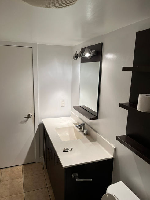 before pic of a bathroom renovation