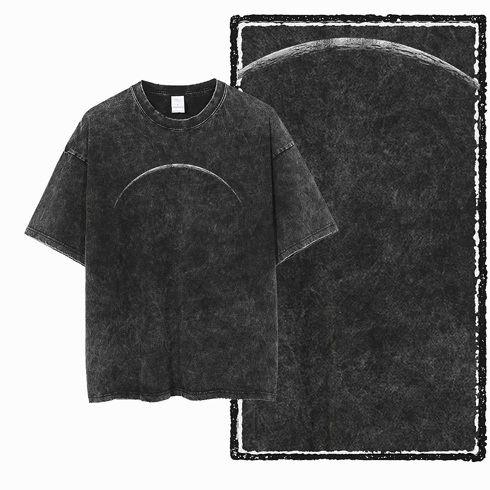 Thumbnail: SA ASTRONAUT SPACE THEMES Printed Cotton Acid Washed Graphic Unisex T Shirt Cool