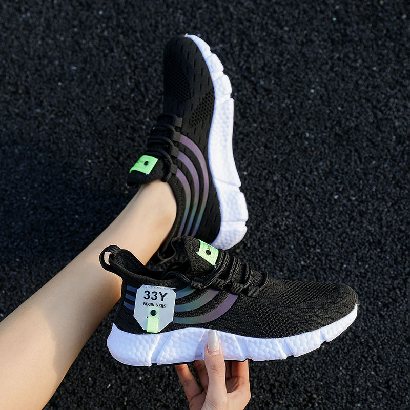 Thumbnail: Men Casual Sport Shoes Breathable Lightweight Sneakers Outdoor Mesh Black Runnin