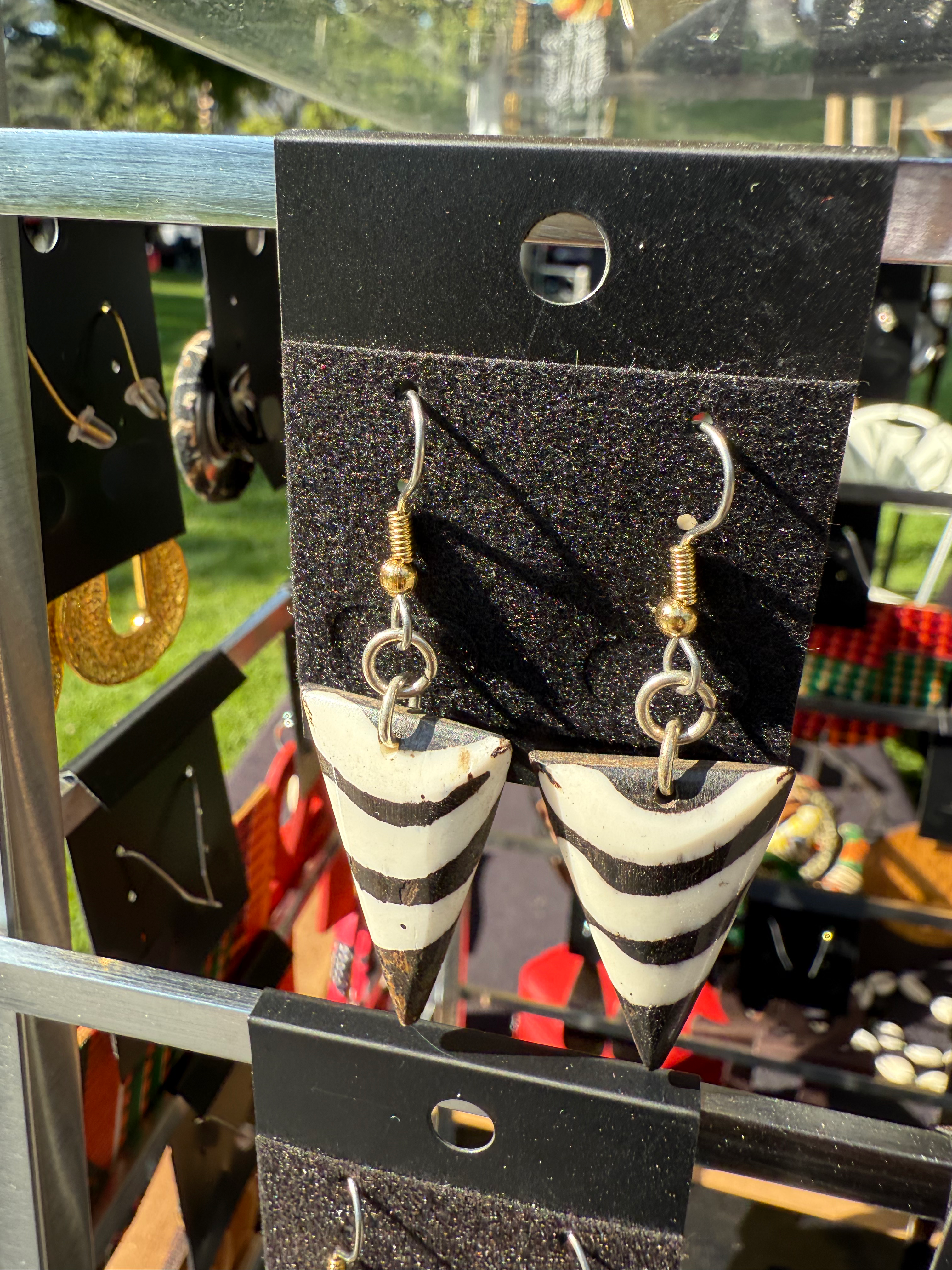 Small African Earrings | Bone Style