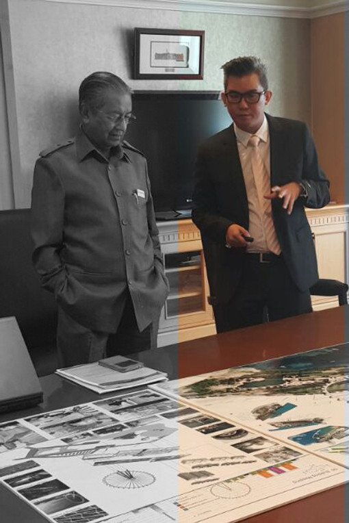 Malaysia Prime Minister Tun Dr. Mahathir and Ar. IDr Chin Pak Loong