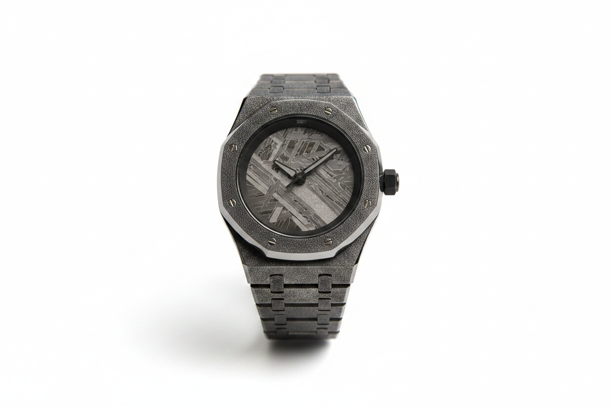 Apex Nocturne automatic watch with meteorite dial