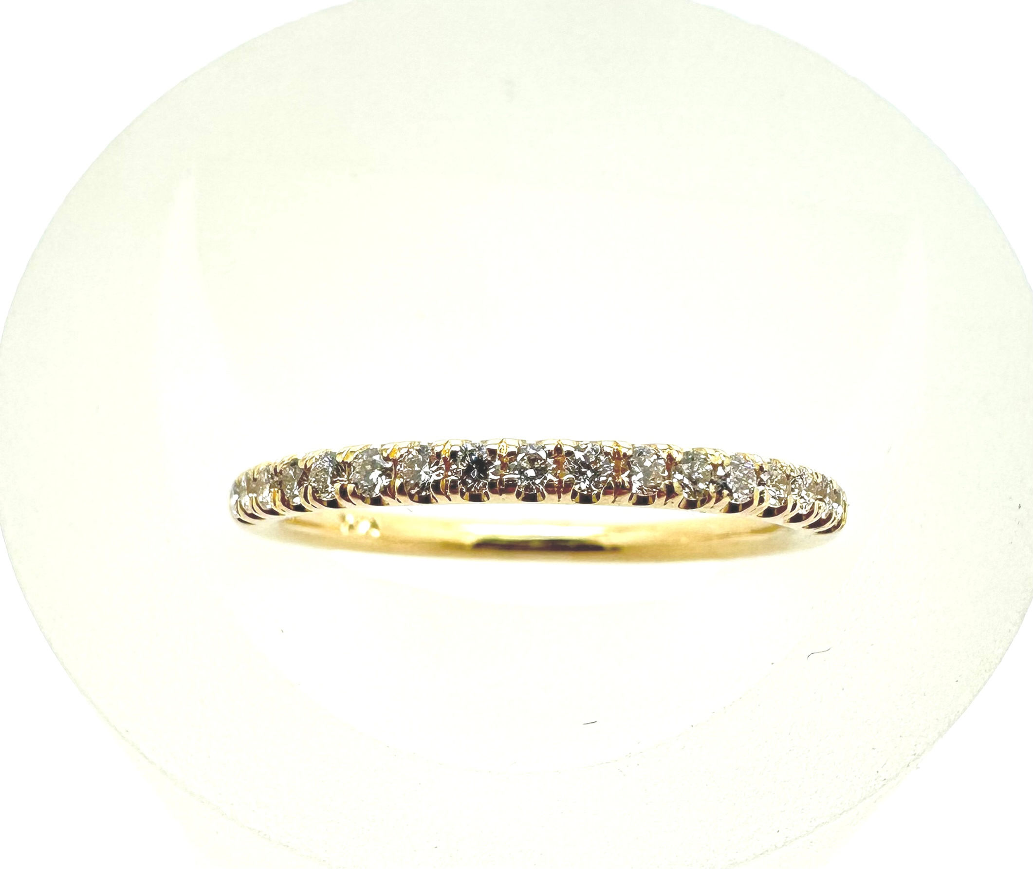 14ky .25ctw Prong Set Diamond Band