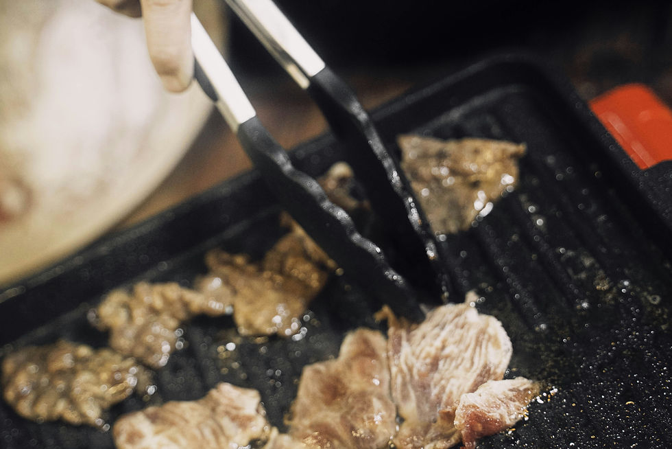 Sizzling Meltique Wagyu on the Grill.