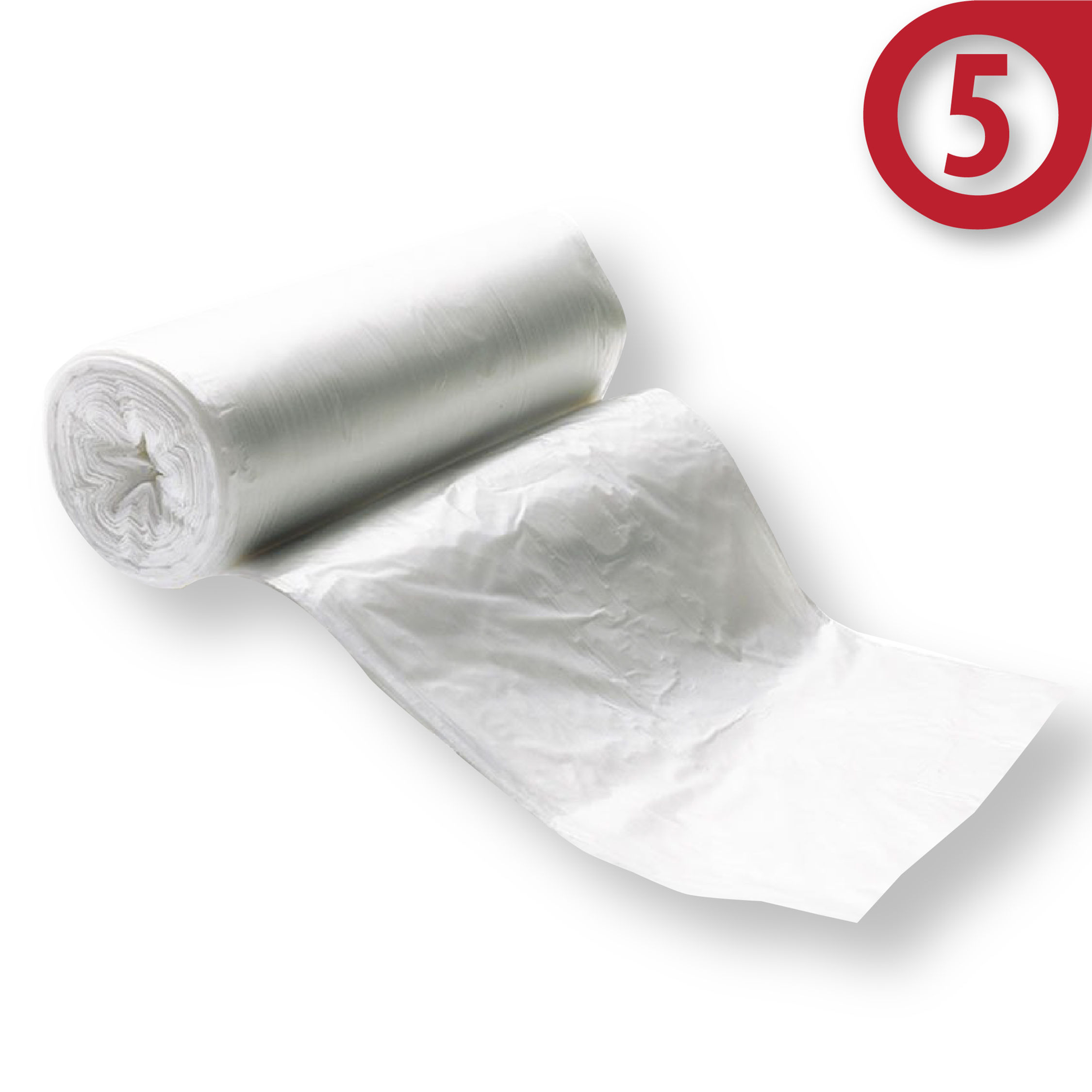 33 Gallon 33'' x 40''  CLEAR HDPE CAN LINER STAR-SEAL BAGS