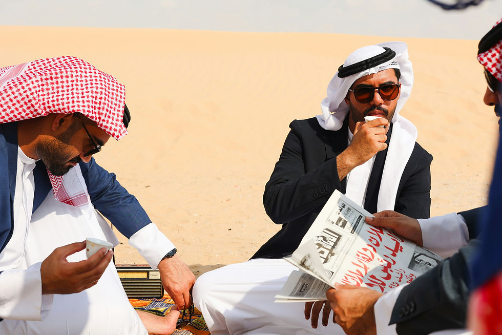 Meet the gentlemen of Eighty Six Media Celebrating the UAE National the Arabic way. (2023)
