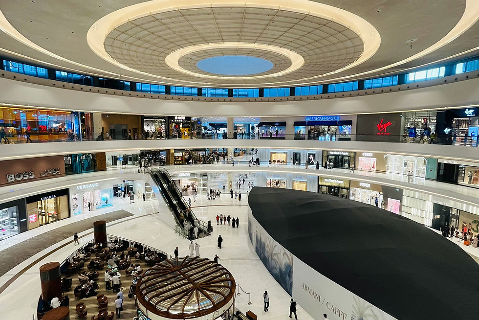 View of Armani cafe in Dubai mall.
