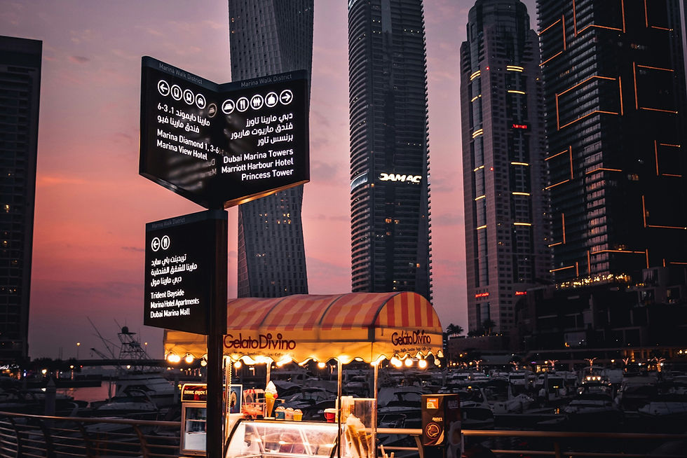 An evening in Dubai 🌇