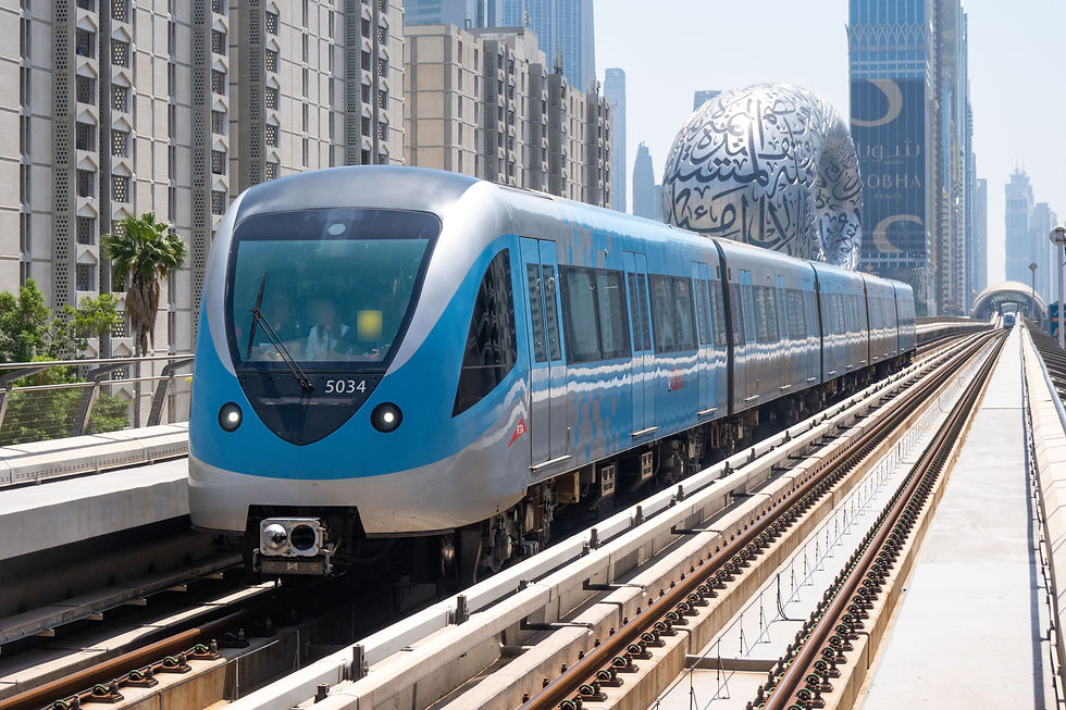 World Trade Centre metro station and the Dubai World Trade Centre district