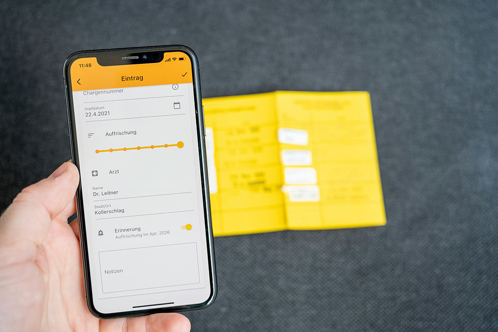 Digitaler Impfpass is an application for iOS and Android that lets you manage your vaccinations. https://www.digitaler-impfpass.at