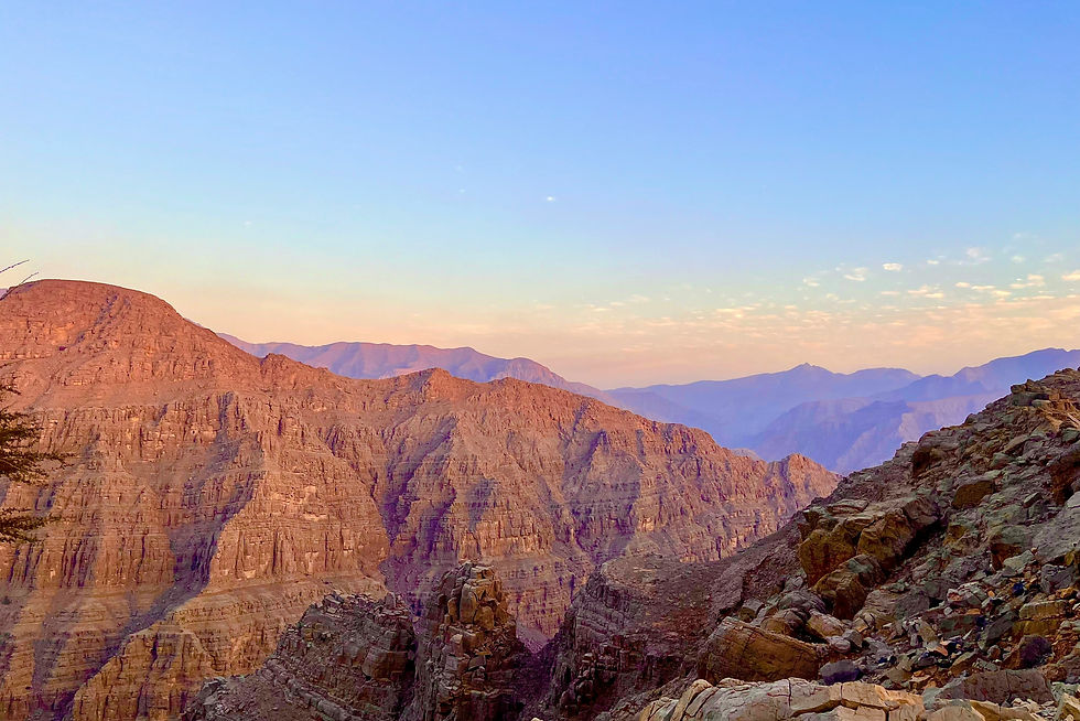 Sunset in Wadi Shehah, Ras Al Khaimah