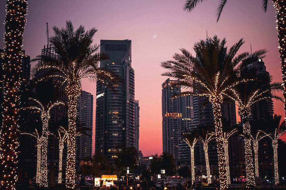 An evening in Dubai 🌇