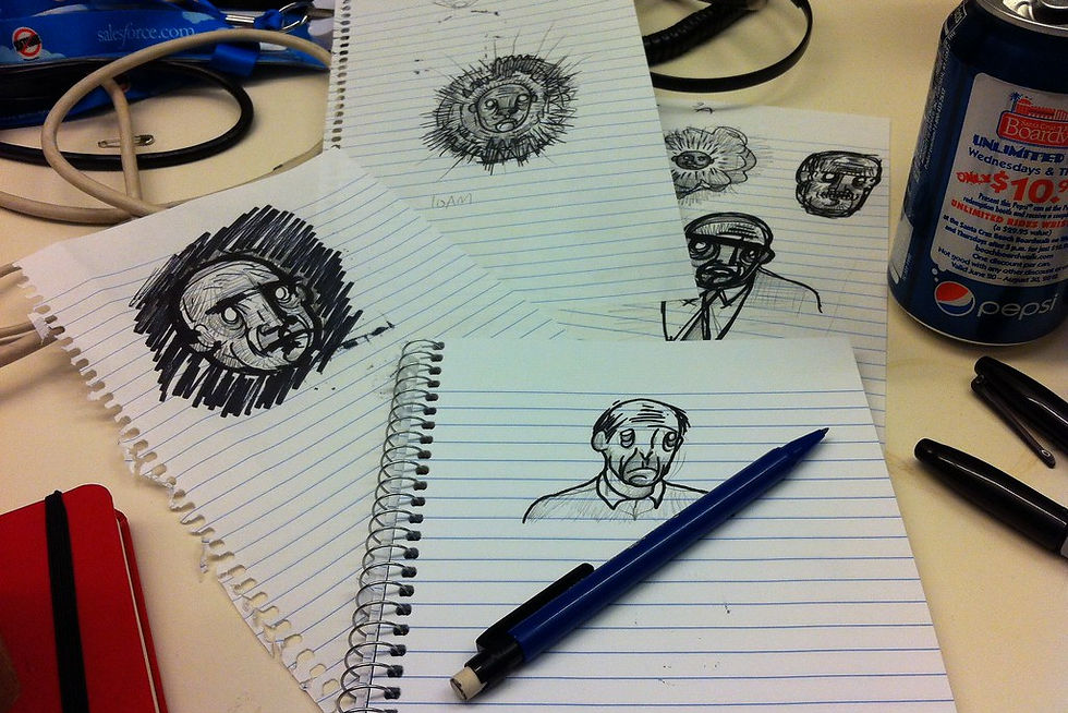 Bored at work.