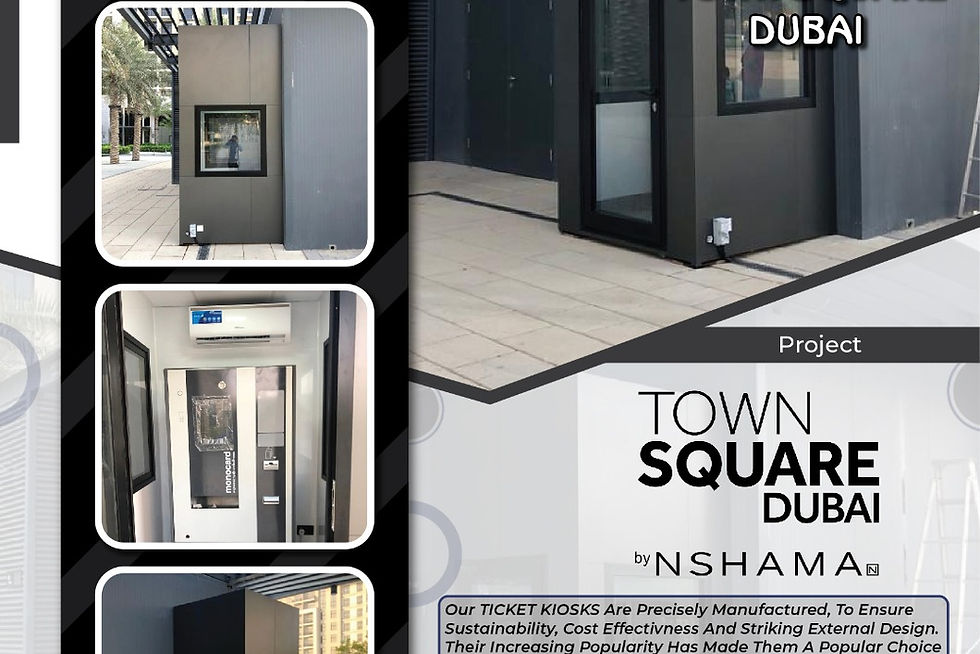 Ticket Kiosk at Town Square, Dubai | Espectro