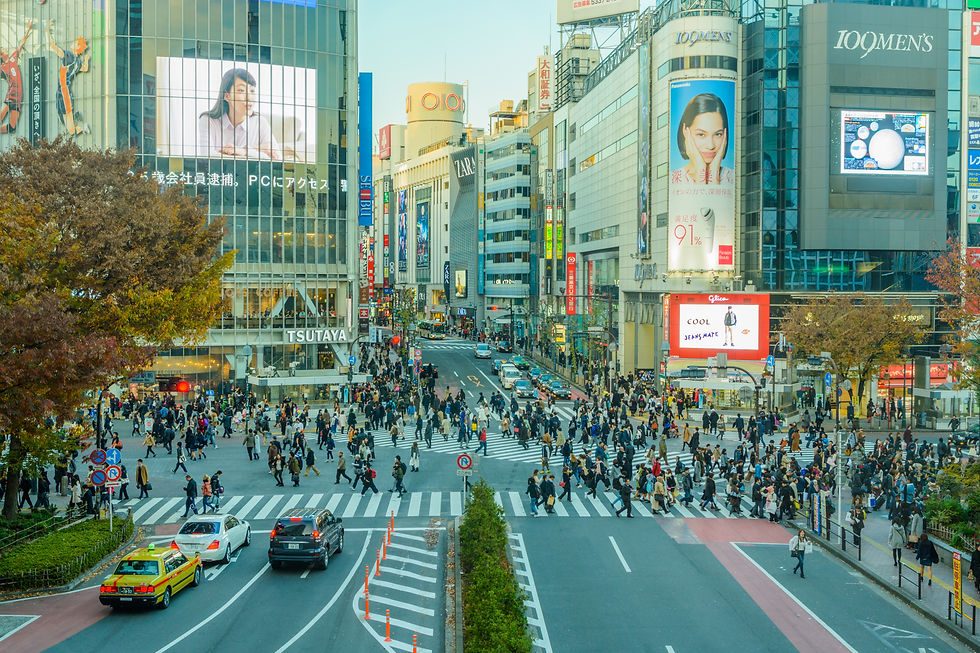 Shibuya Scramble Crossing — world's busiest pedestrian intersection