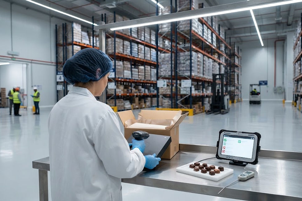 Inside a temperature-controlled food logistics facility in Dubai Indu