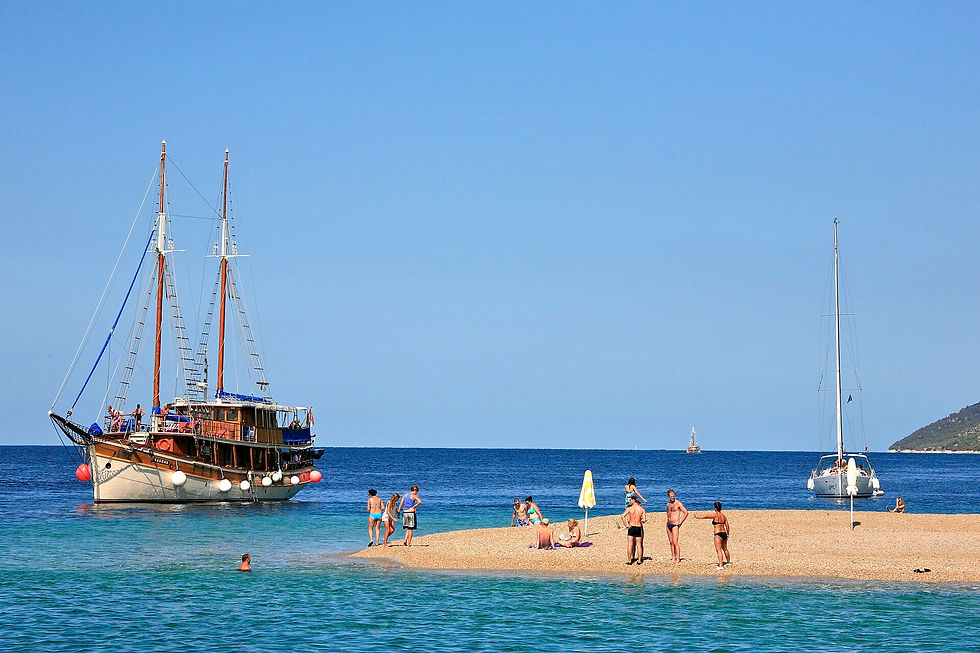 Zlatni Rat (Golden Cape) beach, Brač Island Croatia