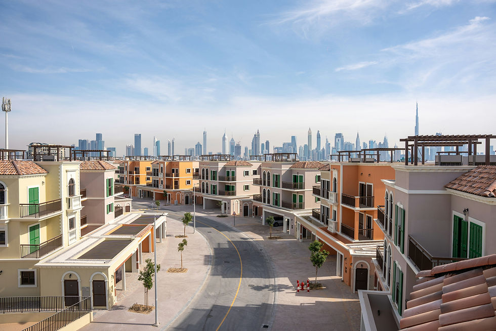 A beautiful cityscape with buildings and streets.