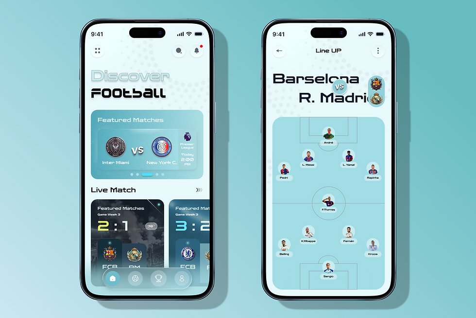 Football Live Score & Match UI Mobile App by M Rabbi Rezwan🔥 for Nodus ...