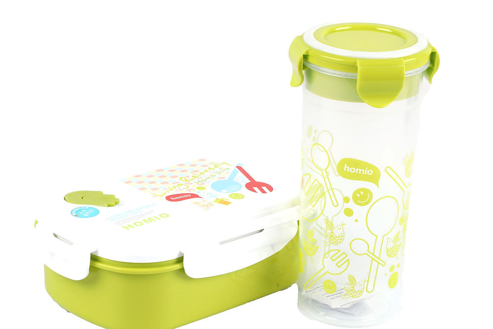 Homio Lunch Box + Water Bottle set Online at Best Price | Lulu UAE
