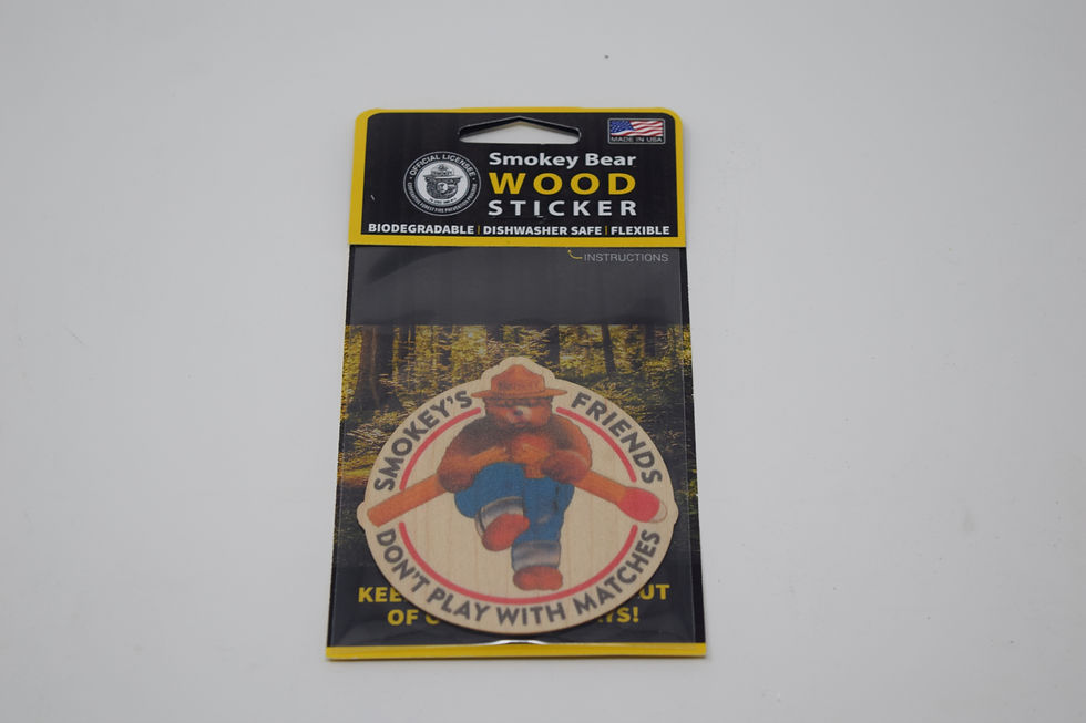 Thumbnail: Licensed Smokey Bear Wood Stickers