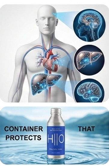 An educational diagram showing the health impact of microplastics on the human body, supporting the Nxuh LLC mission for clea