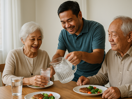 Keeping Our Parents Hydrated: Summer Survival Tips You’ll Actually Remember