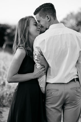 wilmington nc north carolina wedding photographer engagement wrightsville beach manor south end black and white elegant sunset