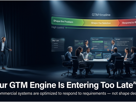 Your GTM Engine Is Entering Too Late: Why Pipeline Starts After Buyers Already Decide