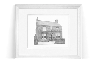 Frame with shadow (homes) (Portrait size