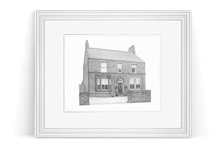Frame with shadow (homes) (Portrait size