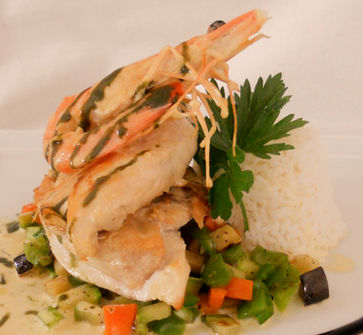 Chicken with Ouzo and Pistachio