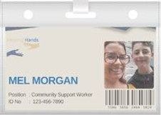 name badge for character