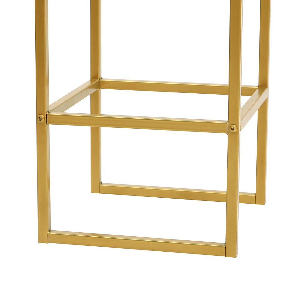 Thumbnail: Usoraszkt Wedding Arch Backdrop Stand, 7.9 Ft Heavy Duty Gold Metal Square We...