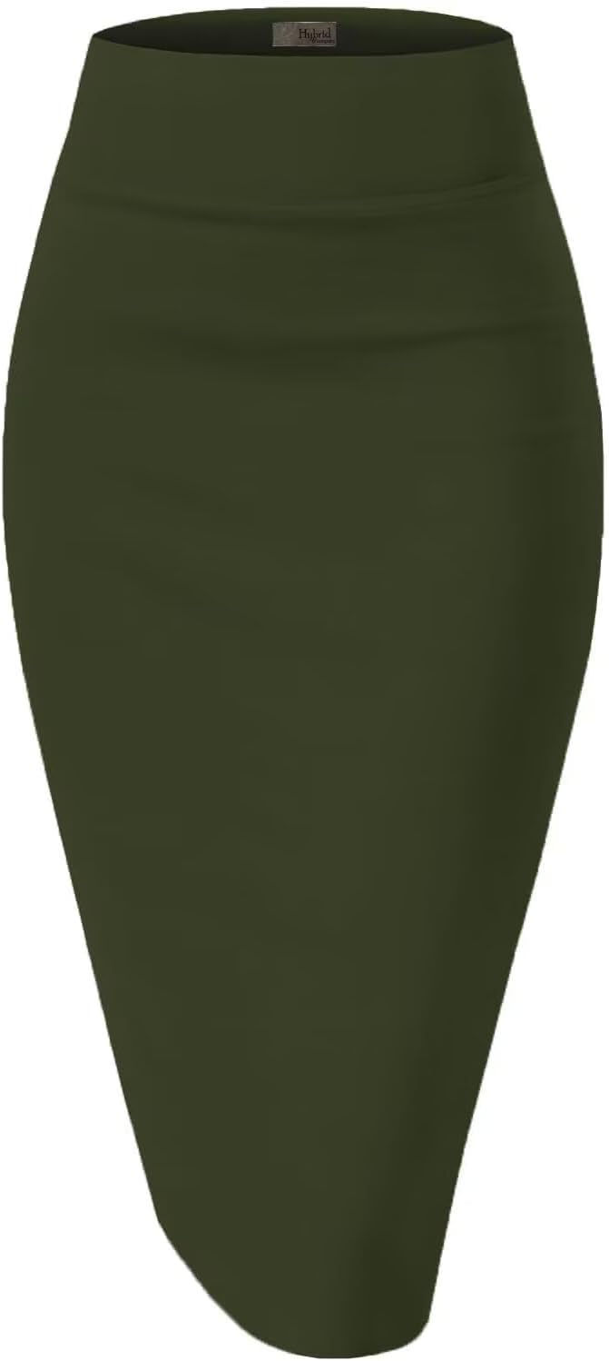 Thumbnail: Hybrid & Company Women's Premium Nylon Ponte Stretch High Waist Pencil Suit Ski