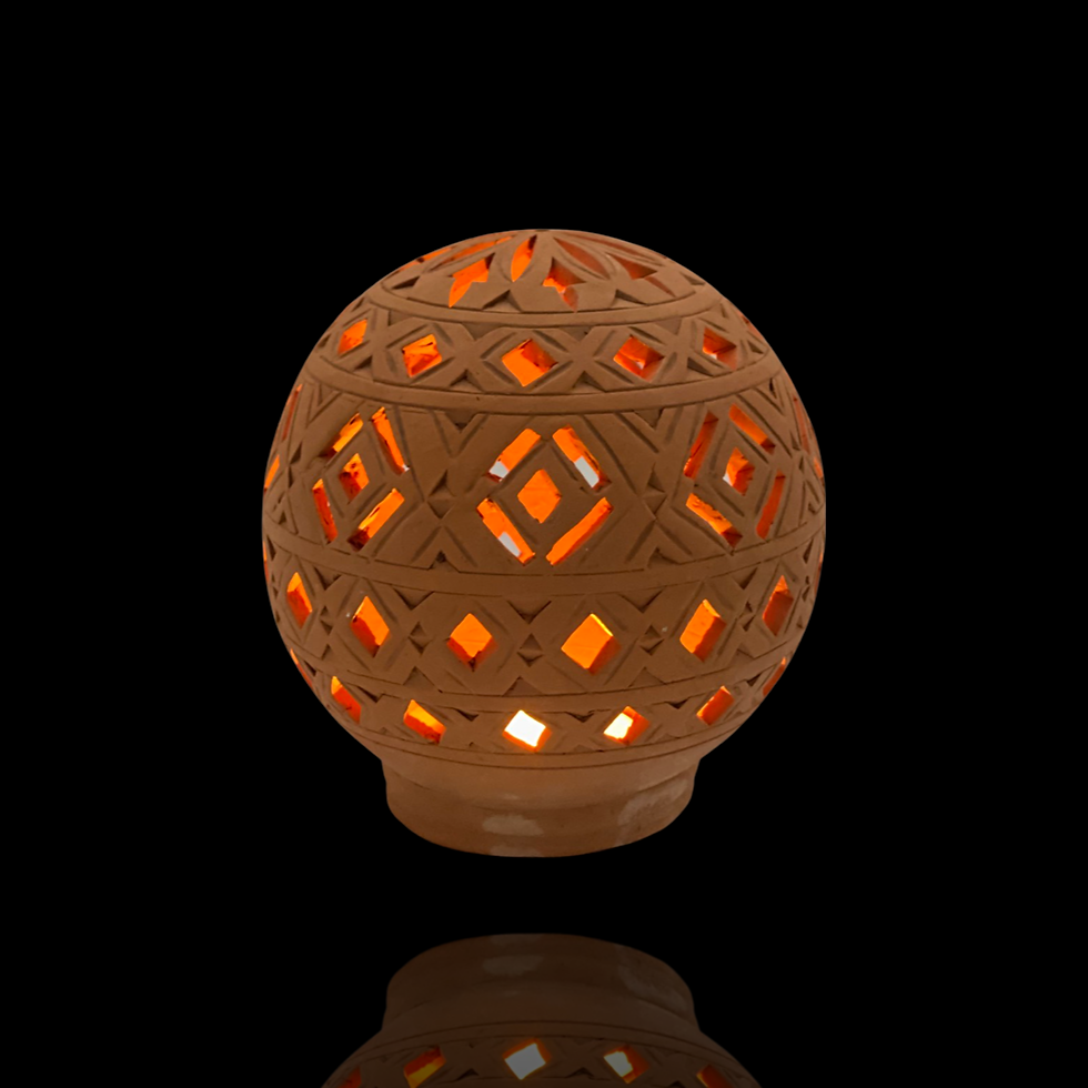 Miniatura: Trädgårdsklot i terracotta