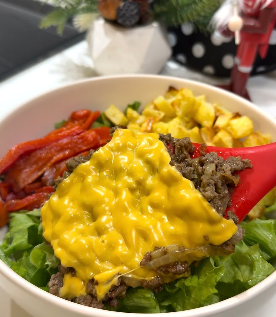 Easy Healthy Burger Bowl