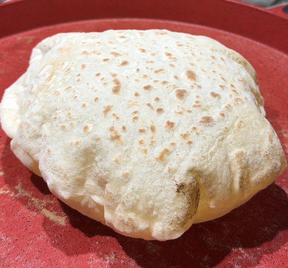 puff balloon flatbread homemade bread recipe