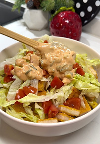 Chicken Burger Bowl