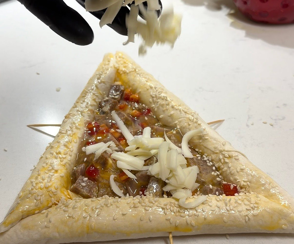 quick lavash wrap snack with egg cheese and vegetables