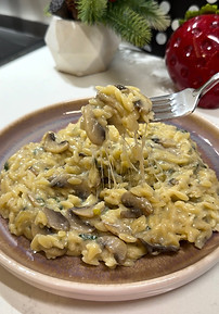 Mushroom Orzo