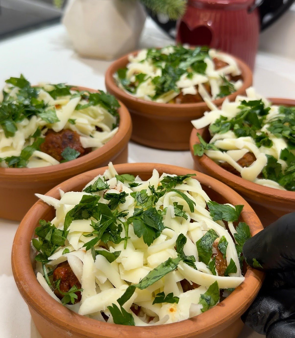 Mini Meatball Casserole with Mashed Potatoes (Easy Baked Recipe)