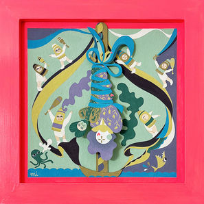 mijin chun, acrylic gouache, maximalism, love clown, popart