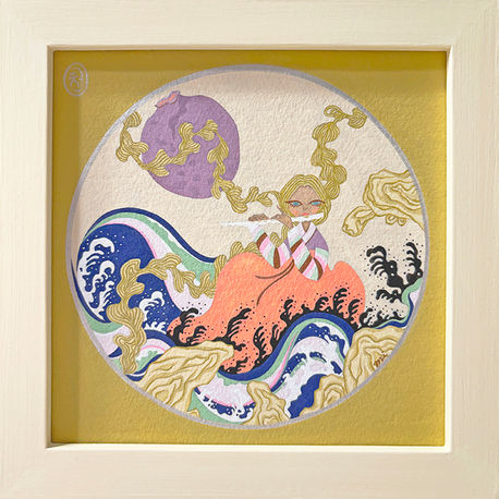 mijin chun, acrylic gouache, embellishment, vintage, popart