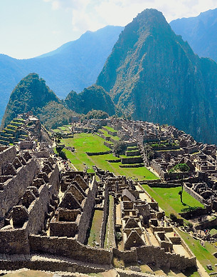 Machu Picchu in the Andes Mountains, Peru
