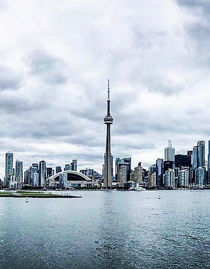 Toronto skyline and CN Tower in Canada