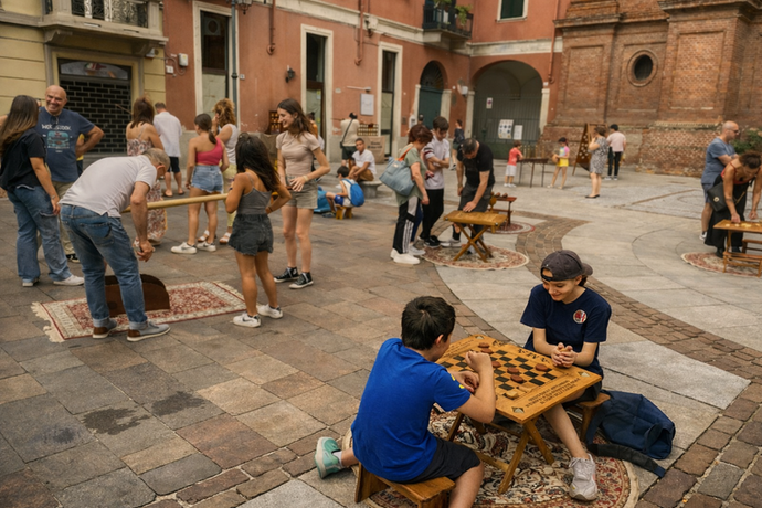 Giochi di una volta sono l'animazione per feste di piazza di grande richiamo di pubblico