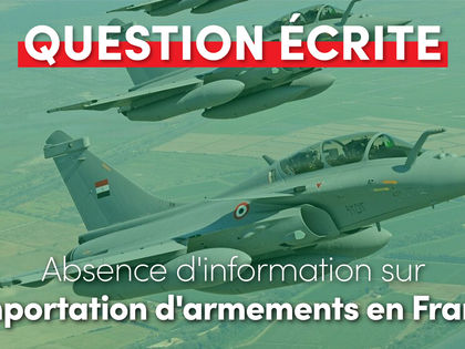 Absence d'information sur l'importation d'armements en France