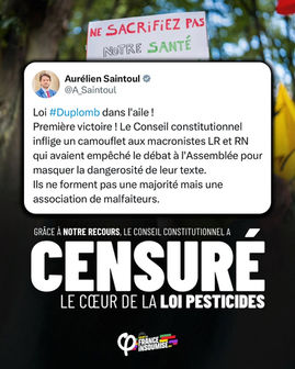 Loi Duplomb… dans l’aile !